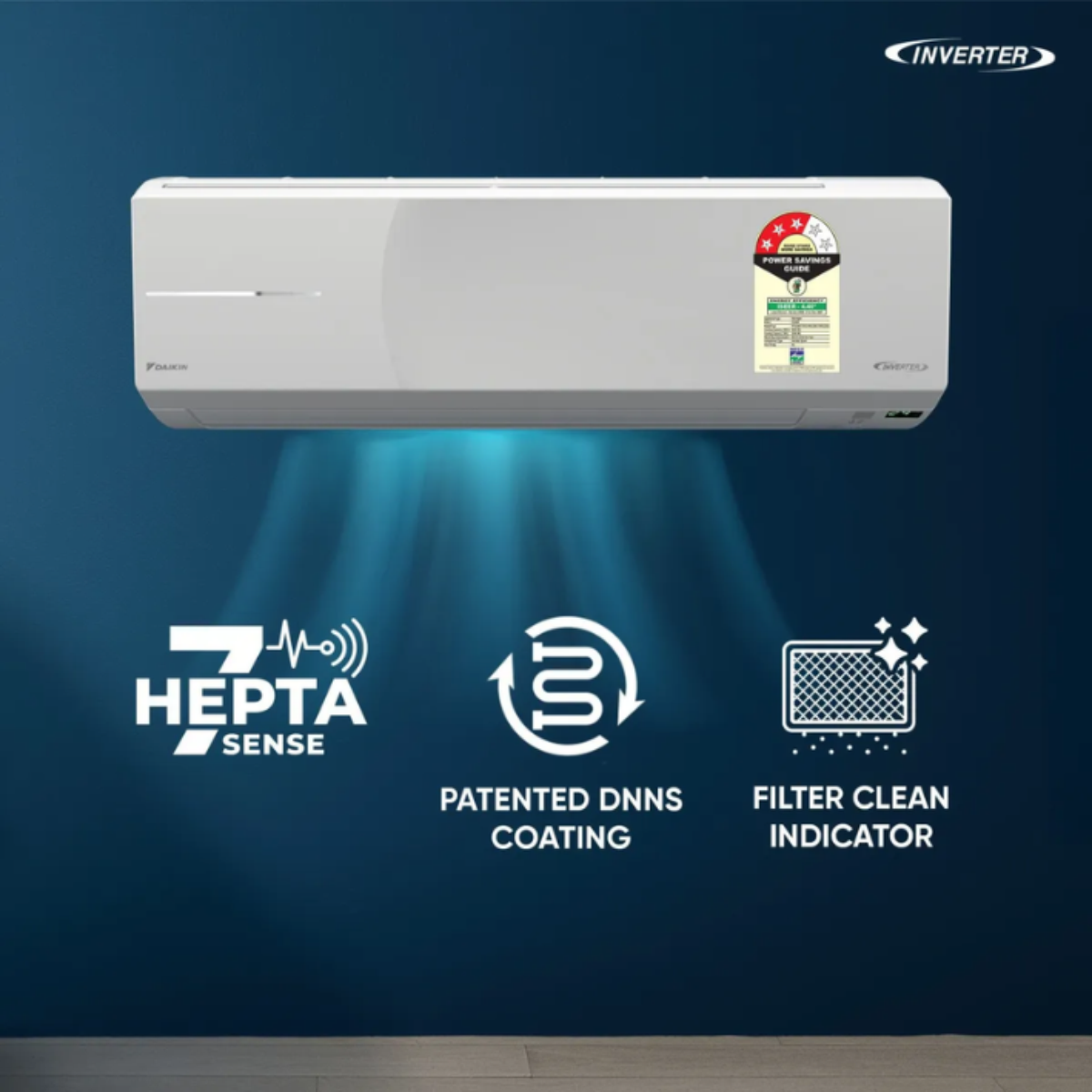 Daikin 1.5 Ton 3 Star 2026 Inverter Split AC (FTKL50XV16VKA)