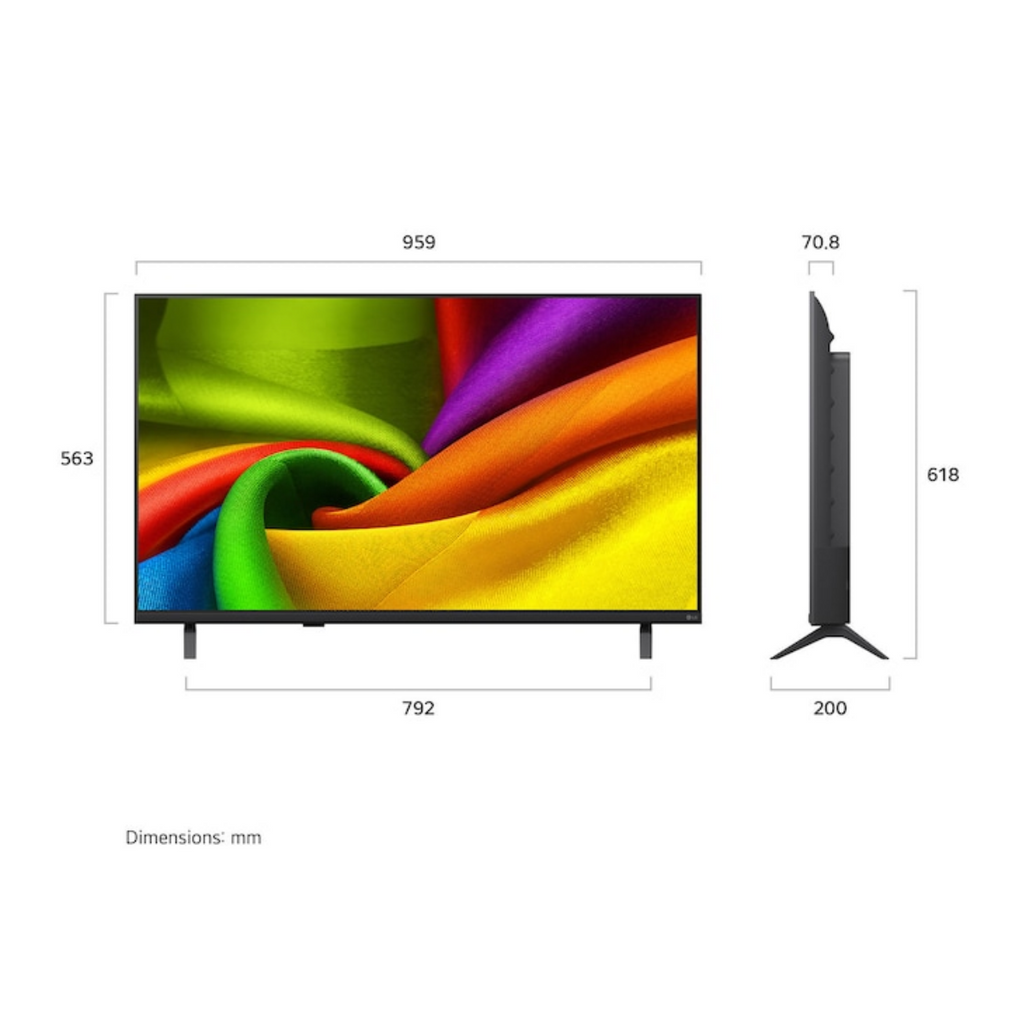 LG Nano AI 43NU880BPLA 108 cm (43 inch) 2 Star 4K Ultra HD Smart webOS 26 TV with AI Hub (2026 model)