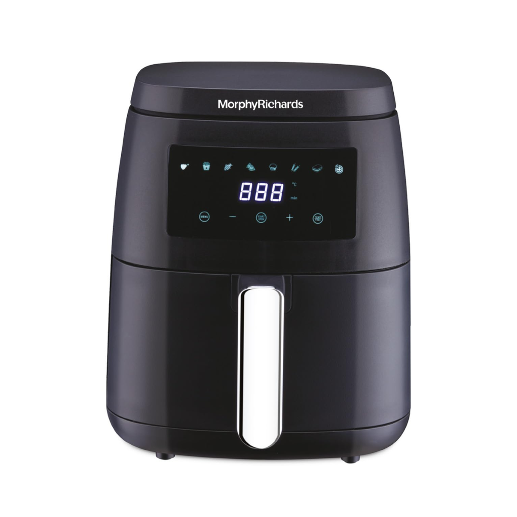 morphy richards 5L 1500 Watt Digital Air Fryer with 8 Preset Menus (Black)