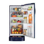 LG 185 L Direct Cool Single Door 5 Star Refrigerator with Base Drawer  with Smart Inverter Compressor, Runs on Home Inverter, Fit Max Chiller Tray & 2026 Model (Blue Waterlilly, GLD1956ZABW)