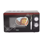 Haier 20L Solo Microwave Oven with Painted Cold Roll Steel Cavity (HIL2002MFPH, Black)
