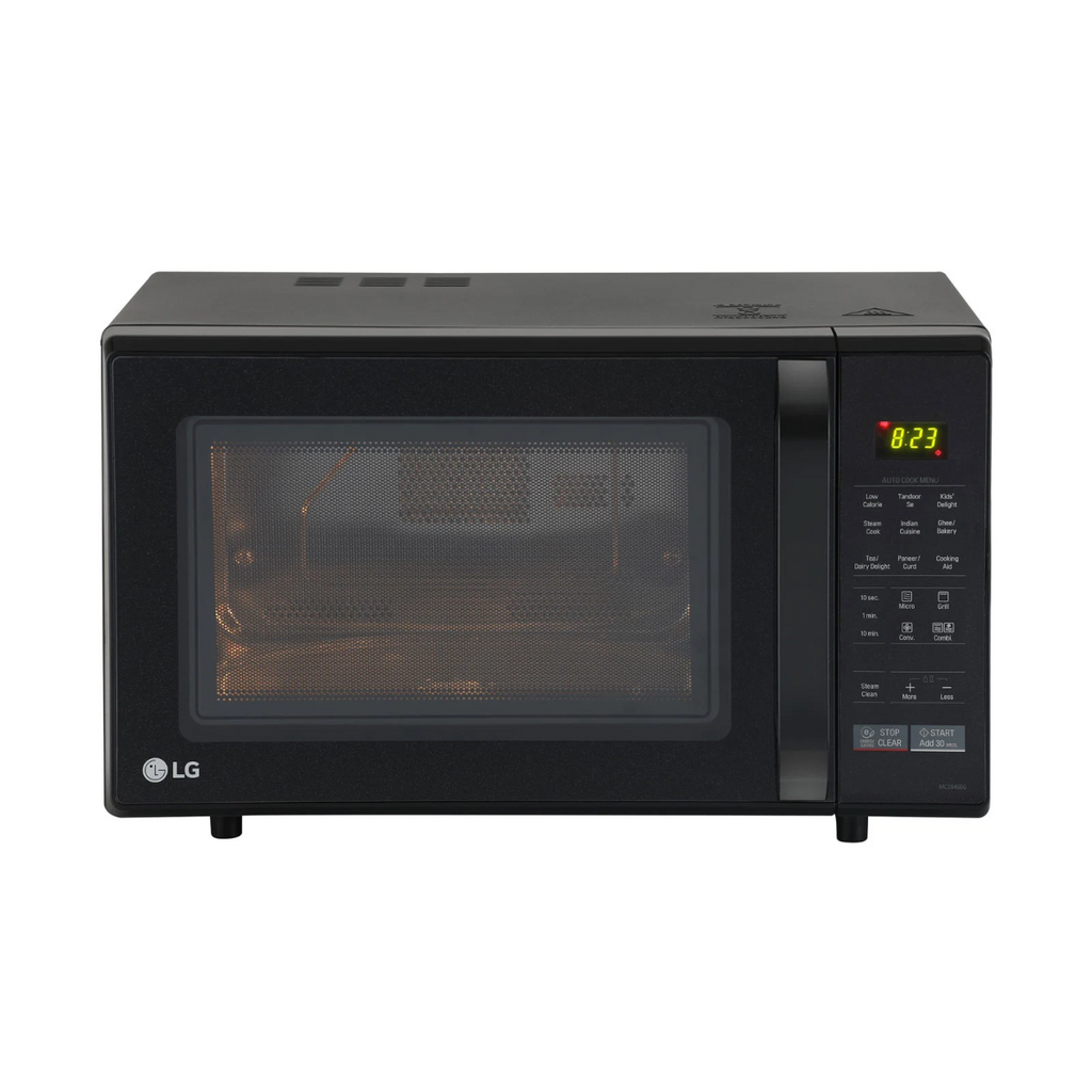 LG 28 L Quartz Heater and Stainless Steel Cavity More Hygienic More Durable Convection Microwave Oven (MC2846BG, Black)