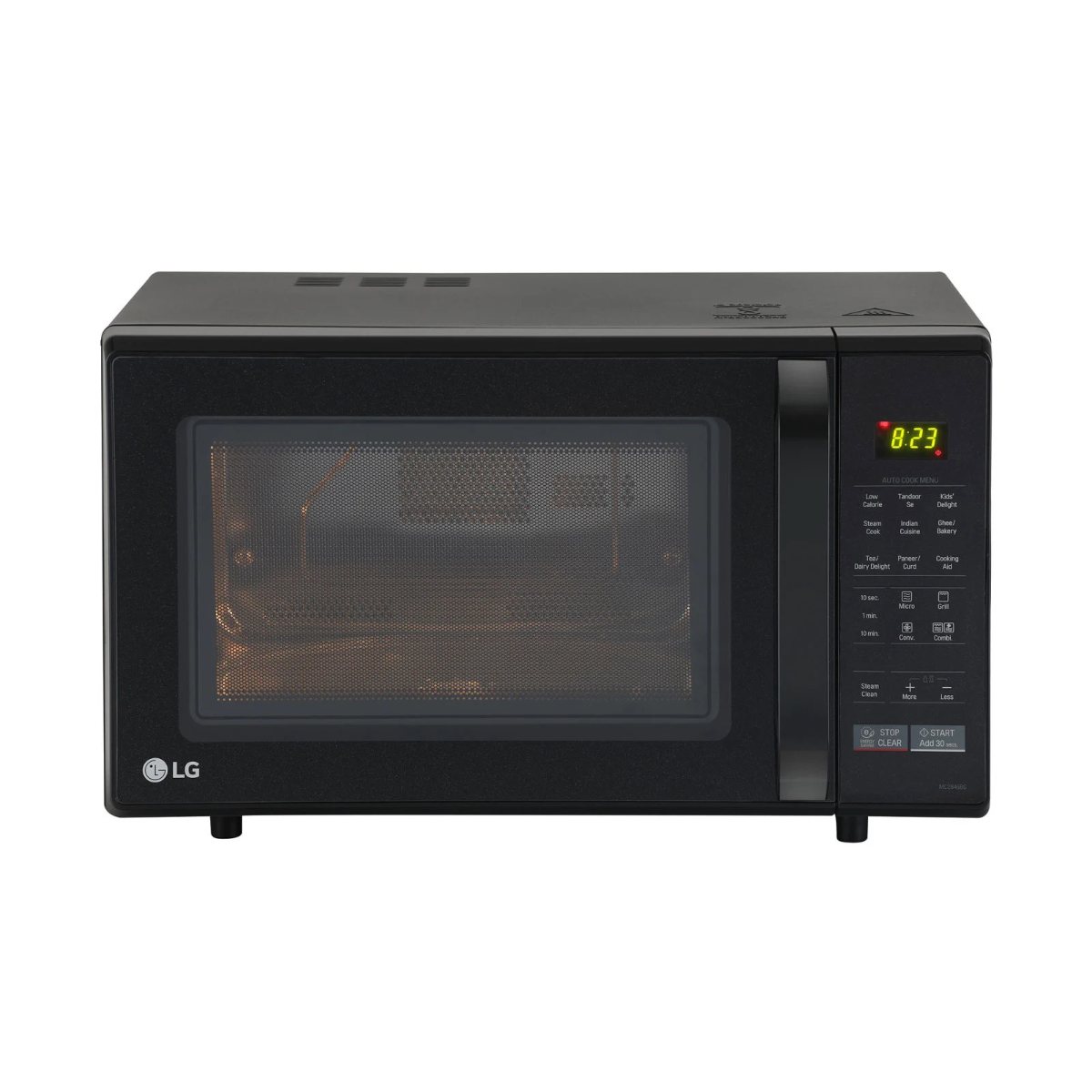LG 28 L Quartz Heater and Stainless Steel Cavity More Hygienic More Durable Convection Microwave Oven (MC2846BG, Black)