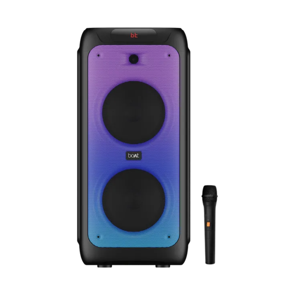 boAt Party Pal 450 180W Bluetooth Party Speaker with Mic (Flame LEDs, Mono Channel, Black)