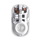 Portronics Toad 8 Transparent Wireless Bluetooth Mouse with Dual Wireless (BT + 2.4 GHz)
