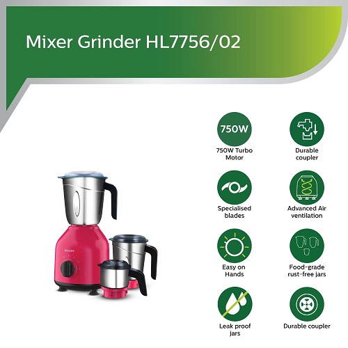 PHILIPS Mixer Grinder HL7756/02