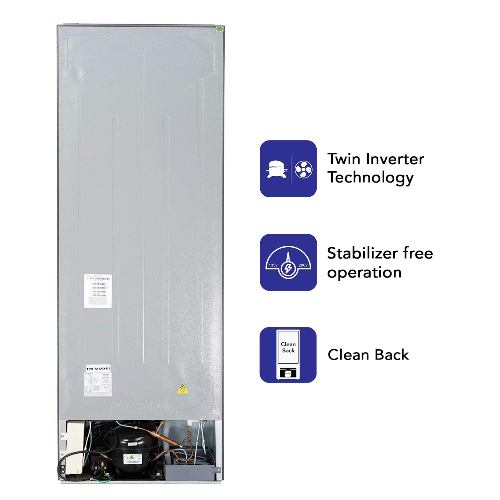Haier Double Door Refrigerator Silver