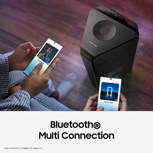 Samsung {MX-T50/XL) Sound Tower High Power Audio, Floor Standing Speaker,  Bi-Directional Sound, Water Resistant, Party Lights, Bluetooth  Multi-Connection, USB Music Playback (Black) - Khosla Electronics