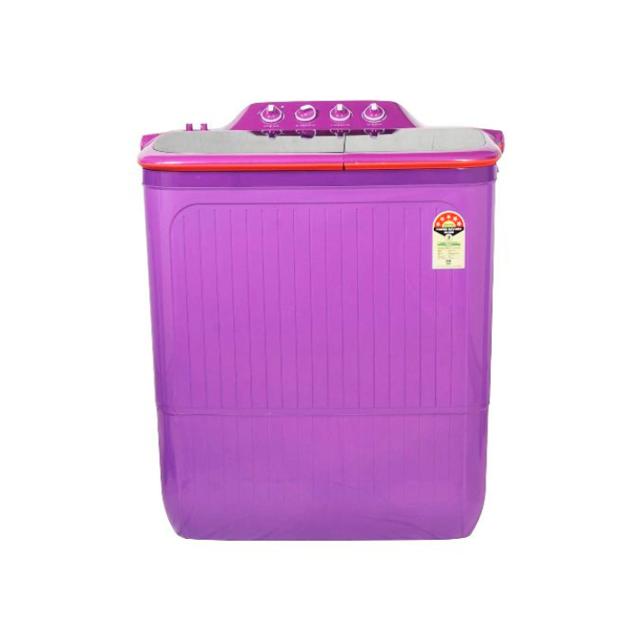 Lloyd 8 Kg 5 Star Semi-Automatic Top Load Washing Machine (GLWMS80ARUEL,  Ruby Red Lids & Dark Purple Tub)' - Khosla Electronics