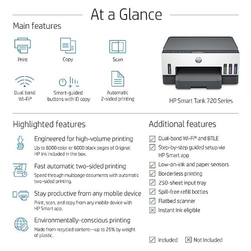 HP's new Smart Tank 700 printers have over 25% recycled plastic in them 
